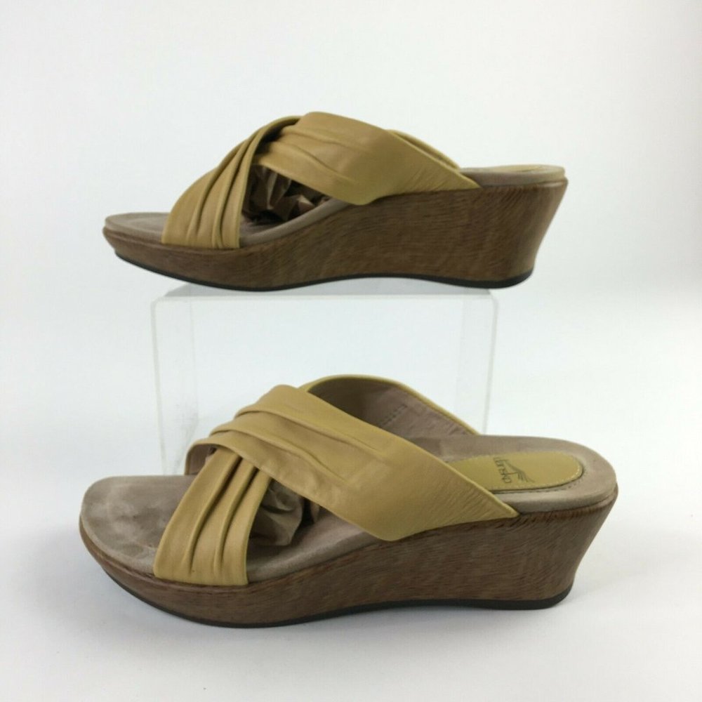Dansko Casual Crisscross Slide Wedge Sandals Women